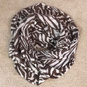 Zebra print scarf